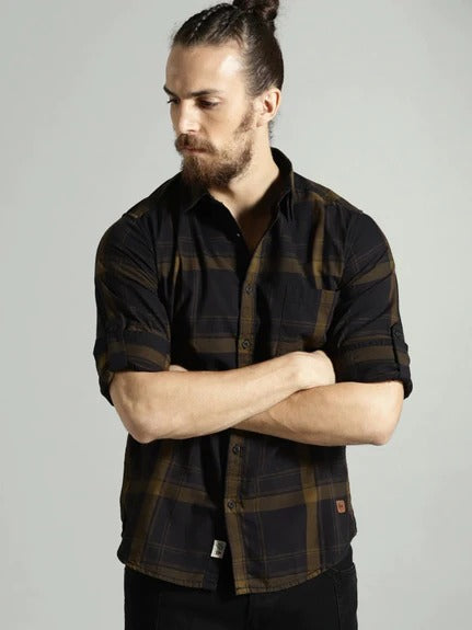 Casual Men's Checks Full Sleeves Shirt