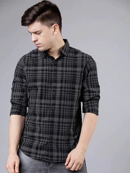 Casual Men's Checks Full Sleeves Shirt