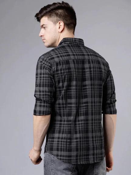 Casual Men's Checks Full Sleeves Shirt