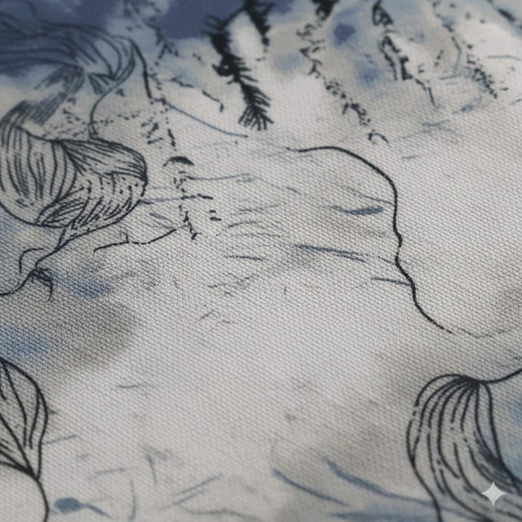 Abstract Smoky Art Pattern Printed Shirt