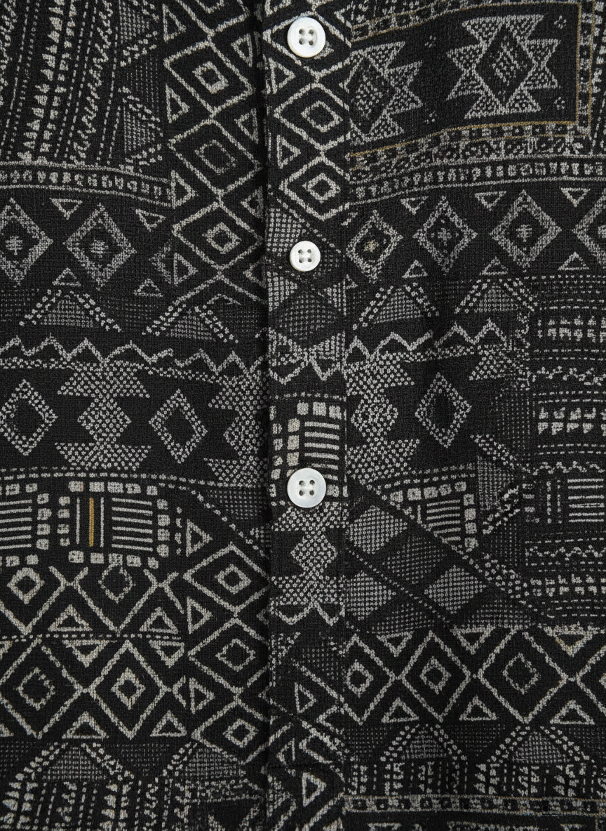 Black Bandana Traditional Stylish Short Kurta