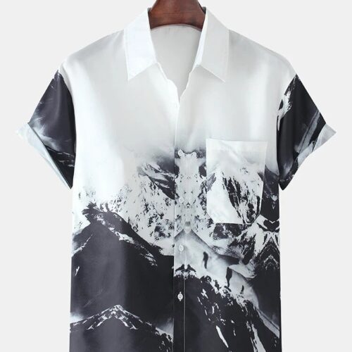 Mountain Adventure Digital Printed Shirt