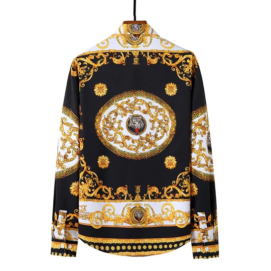 Fashionable Gold Print Luxury Print Shirt | Style Clothe Store