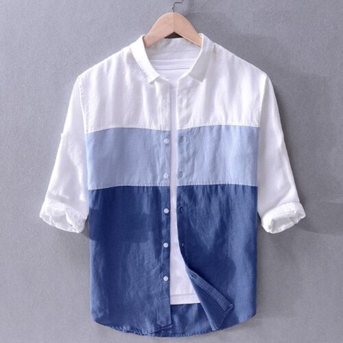 White Blue Shade Men’s Shirt