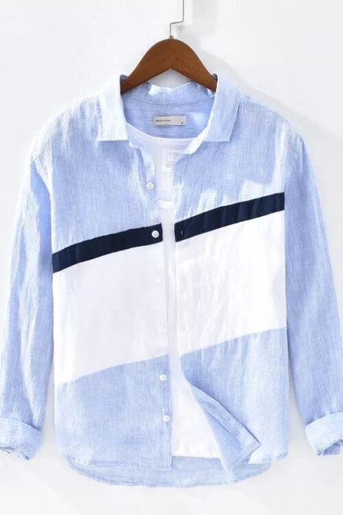 Blue Stylish Full Sleeves Men’s Shirt