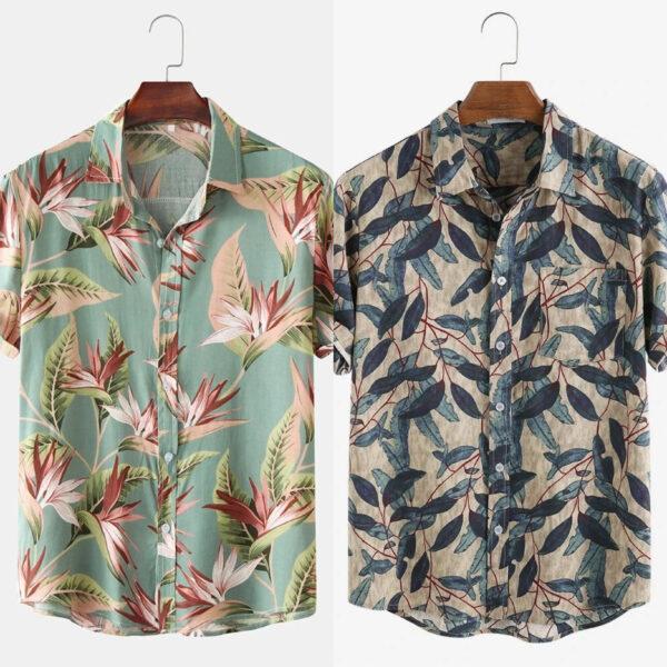 Floral Style Print Mens Shirt