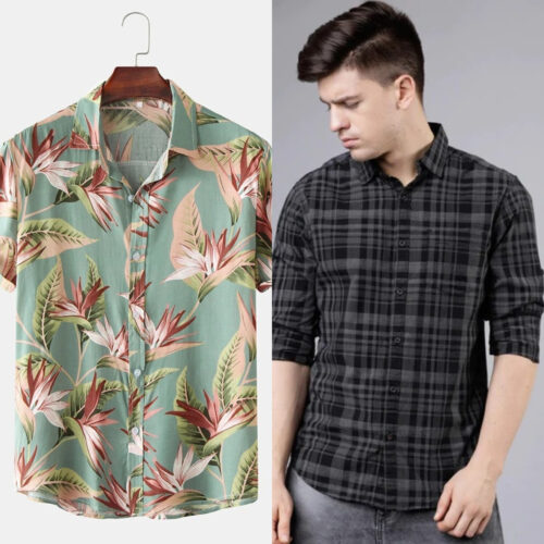 Fashion-Forward Shirts Combo for Men – Shop Today! (Pack of 2)