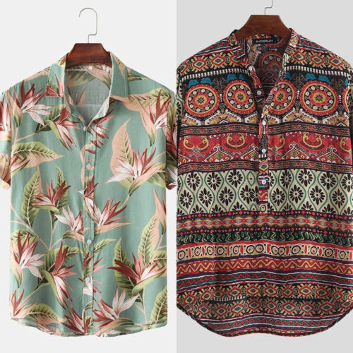 Stay Ahead of the Fashion Curve – Shop Men’s Printed Shirts (Pack of 2)