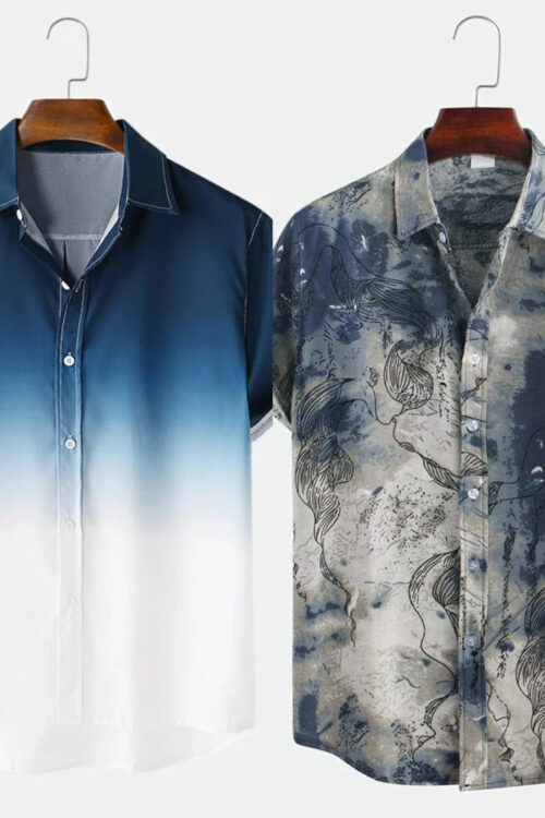 Printed Shirts Combo: A Must-Have for Fashionistas (Pack of 2)