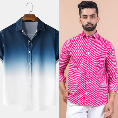 Stylish Men’s Shirt Combos – Perfect Mix and Match (Pack of 2)
