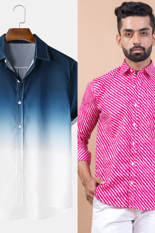 Stylish Men’s Shirt Combos – Perfect Mix and Match (Pack of 2)