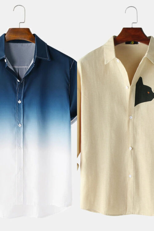 Fashionable Men’s Shirt Combos – Double the Deals (Pack of 2)