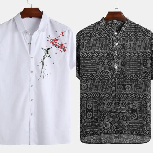 Men’s Half Sleeves Shirt Combos – Double Style (Pack of 2)