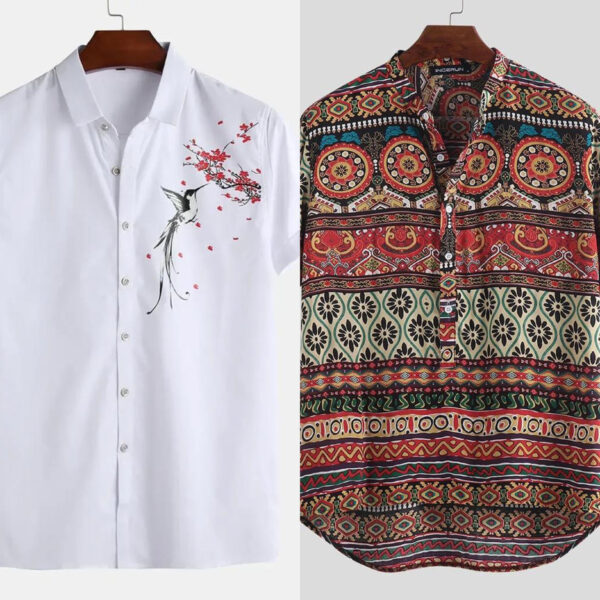 trendy half sleeves men's shirt combos