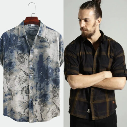 Distinctive Men’s Shirt Combos: Style Meets Savings (Pack of 2)