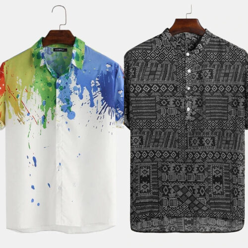 Budget-Friendly: Printed Men’s Combo Shirts (Pack of 2)