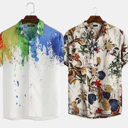 Printed Styles for Less: Affordable Men’s Shirt Sets (Pack of 2)