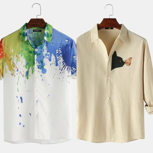 Unbeatable Combo: Premium Men’s Printed Shirts (Pack of 2)