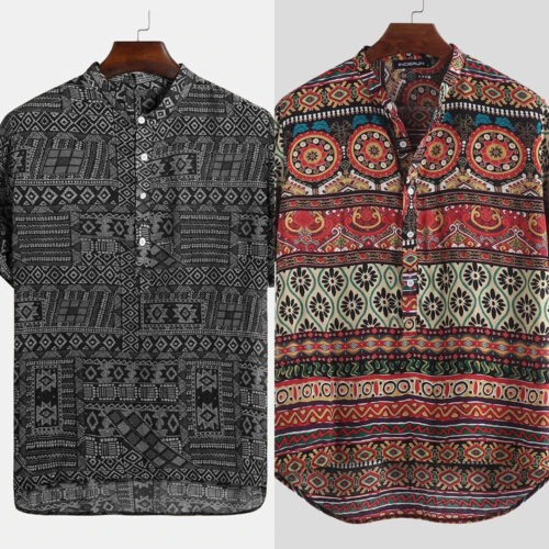 Lowest Rates: Exceptional Quality Men’s Printed Shirts (Pack of 2)