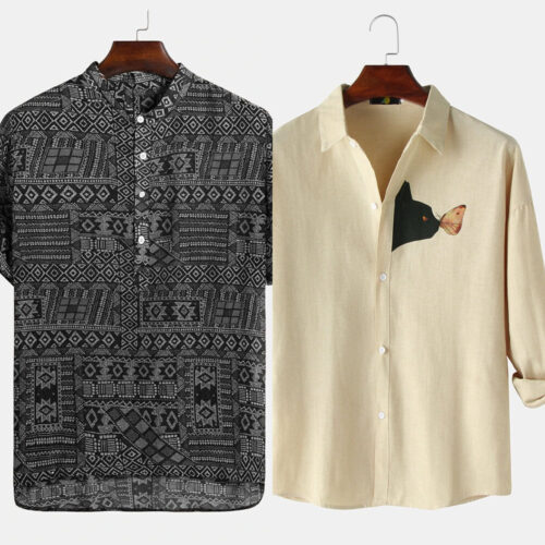 Men’s Printed Shirt Combos: Redefined Quality (Pack of 2)